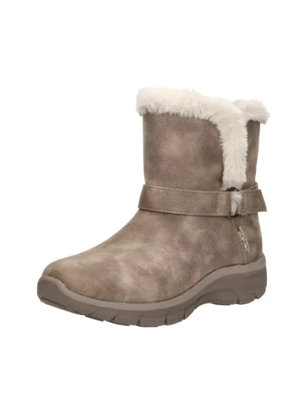 Botki Skechers zamszowe szare
