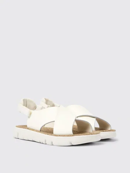 Кожаные босоножки Camper белые