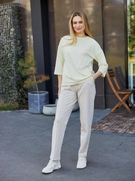 Штани спортивні Umon бавовна/еластан бежевий