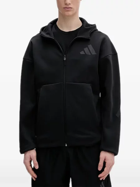Pantaloni Adidas tricotate cu autograf alergare albastru