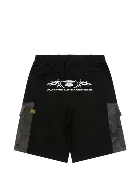 Σορτς Aape By *a Bathing Ape® με σχέδιο παραλλαγής μαύρο