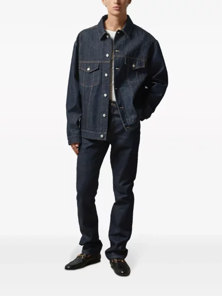 Blugi drepți Gucci albastru