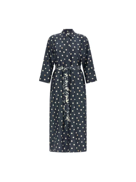 Sukienka koszulowa Max Mara Studio niebieska