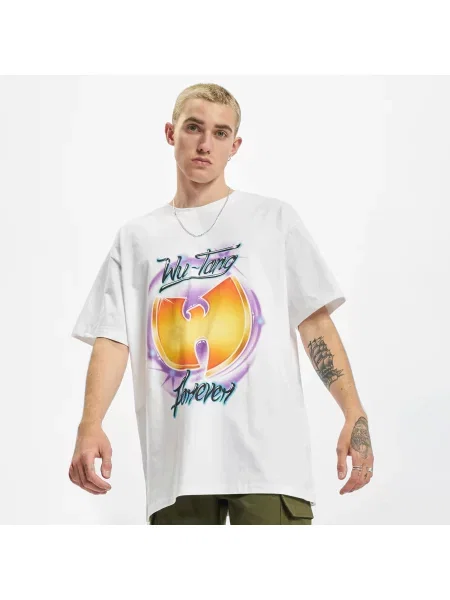 T-shirt Urban Classics Wu-Tang Forever Oversize Tee White S biała