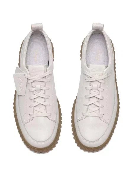 Pantofi Clarks din dantelă alb