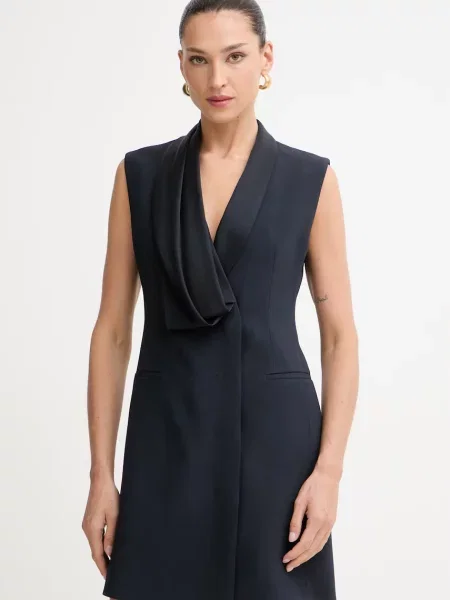 BOSS rochie jachetă cu vâscoză Danjanal