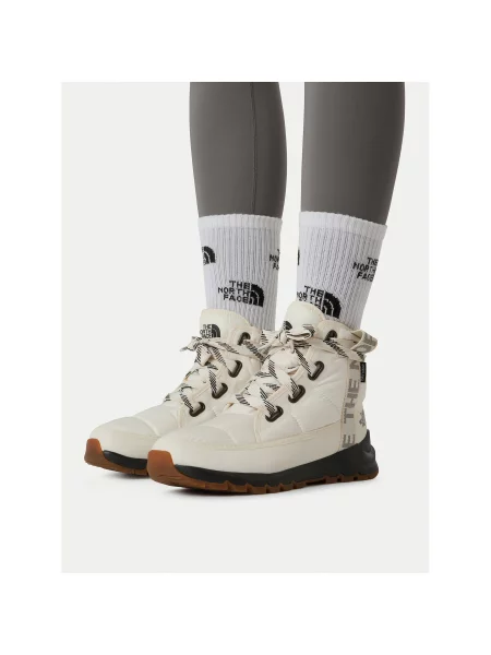 Cizme de zăpadă The North Face Thermoball Lace Up Luxe Wp Crem