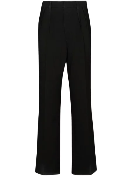 Pantaloni Maison Margiela de lână negru