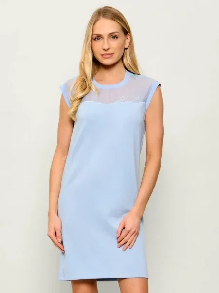 Karl Lagerfeld Rochie Signature albastru