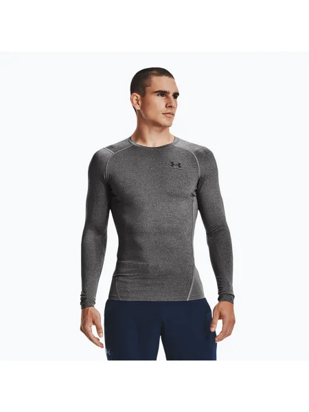 Pánske tričko Under Armour HG Armour Comp grey training longsleeve sivá