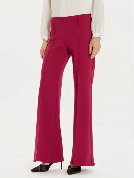 Rinascimento Spodnie materiałowe bordowy