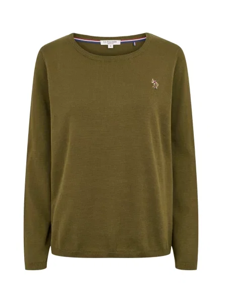 U.S. POLO ASSN. Pulóver UWMay olíva