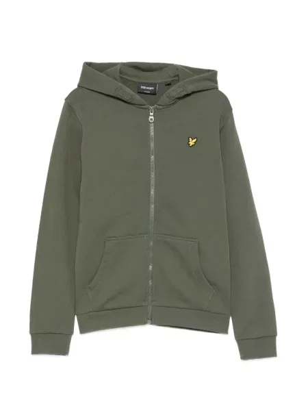 Bluza z kapturem dziecięca Lyle & Scott zielona