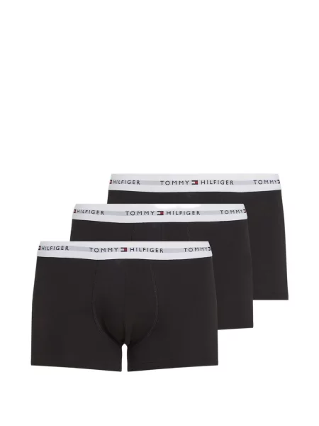 Boxeri Tommy Hilfiger cu autograf negru
