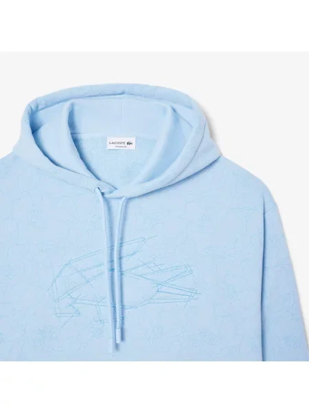 Классическая толстовка Lacoste голубая