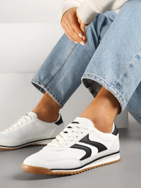 Sneakersy Tenisówki z Przeszyciami Julioria białe