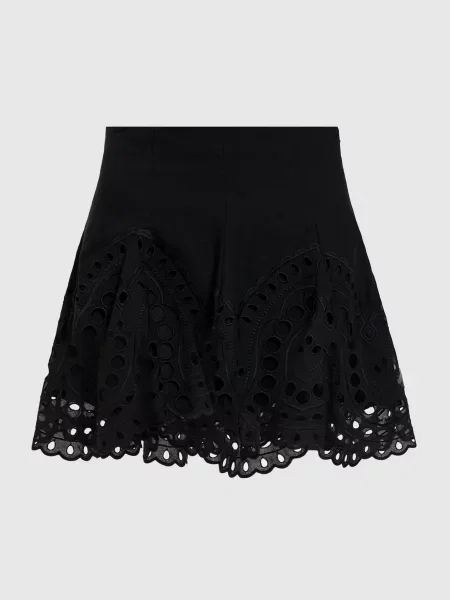 Спідниця міні Sail з вишивкою Charo Ruiz чорна