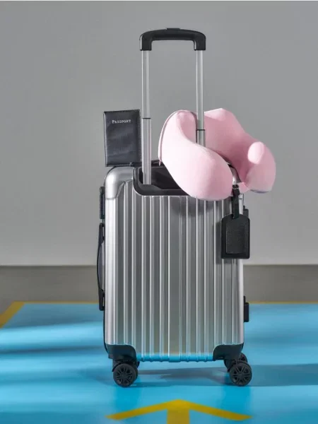 Дорожня валіза срібний