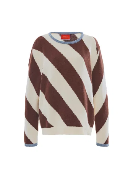 Sweter La Doublej brązowy