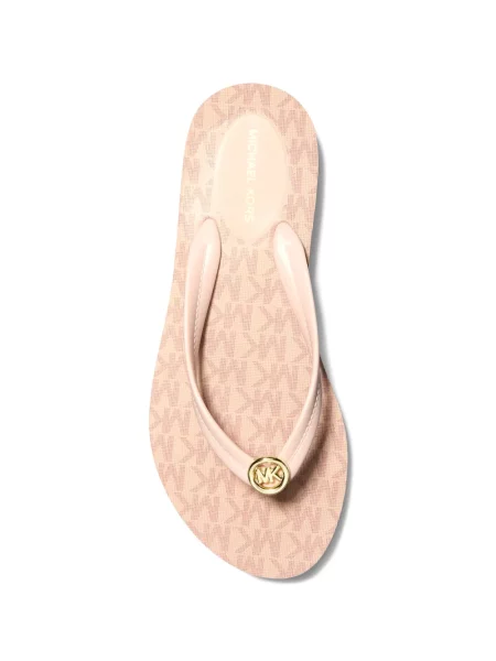 Șlapi Michael Kors cu autograf roz