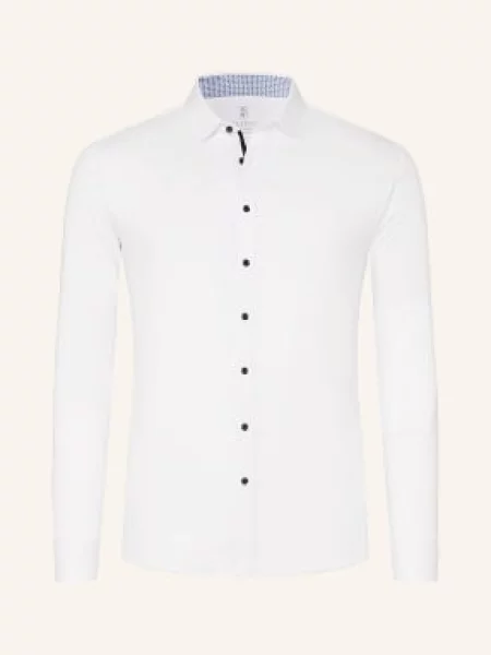 Desoto Koszula Dżersejowa O Kroju Slim Fit weiss biała