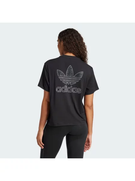 Koszulka Adidas Originals w wężowy wzór czarna