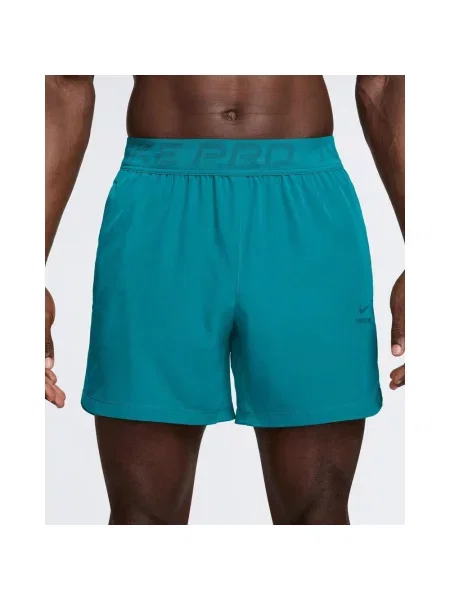 Szorty treningowe Nike Pro Dri-FIT zielono-niebieskie S niebieskie