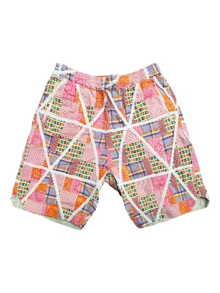 Pantaloni scurți Engineered Garments din dantelă portocaliu