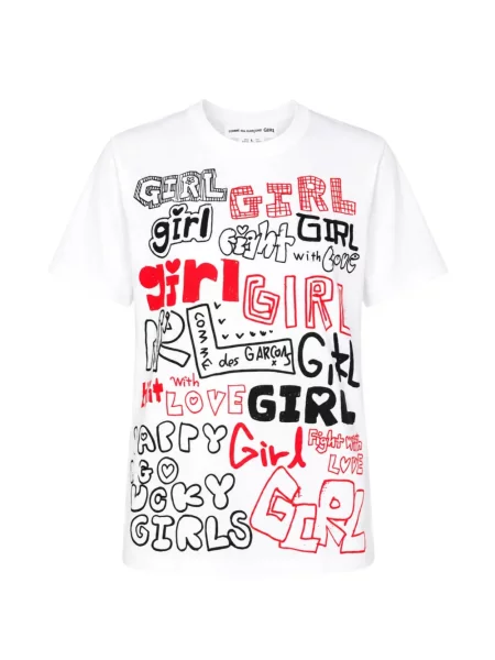 Dětské tričko Comme Des Garçons Girl bílé