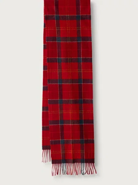 Barbour női gyapjú sál piros