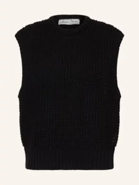 About:Blank Sweter Bez Rękawów schwarz czarny