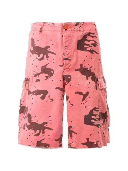 Pantaloni scurți cargo Hellstar cu imagine cu model camuflaj roz