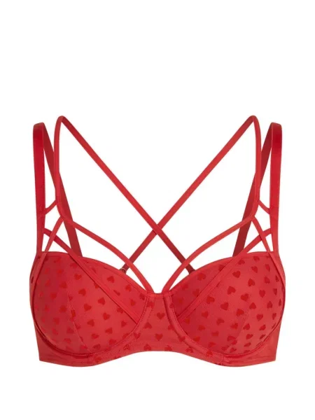 Сутиен Marlies Dekkers с принт със сърца червено