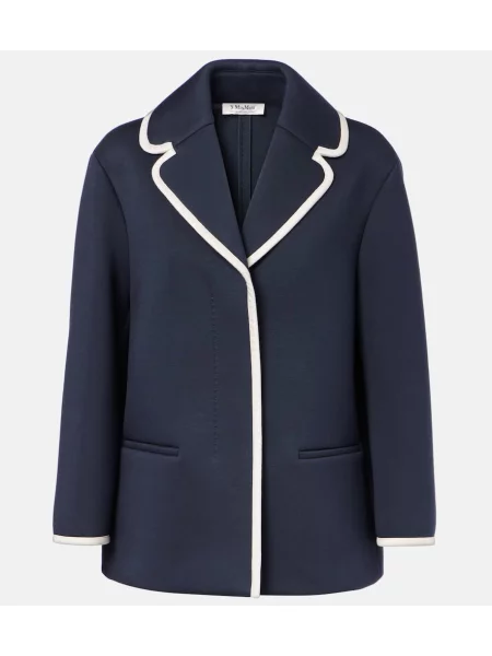 Sacou 's Max Mara din jerseu albastru