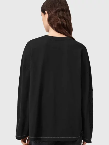 Tricou cu mânecă lungă Allsaints negru