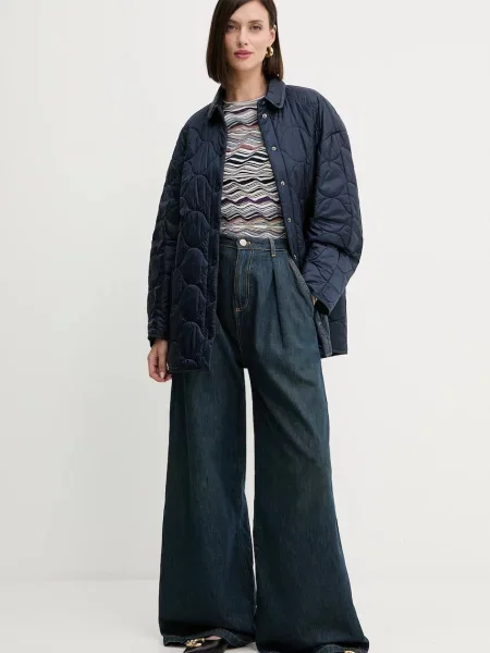 Twinset jeansy granatowy