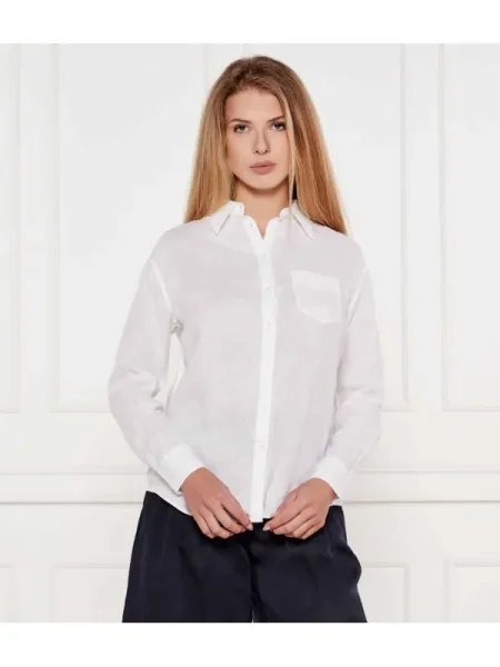 Gant De in cămașă | Relaxed fit alb