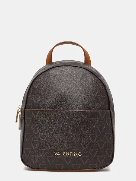 Раница Valentino Bags дамска малък с десен кафяво
