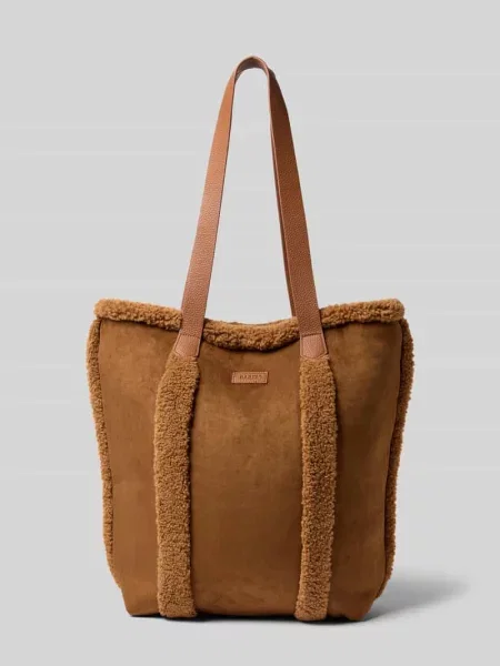 Torba shopper z przegródką wewnętrzną z polaru model Bugbane' Barts