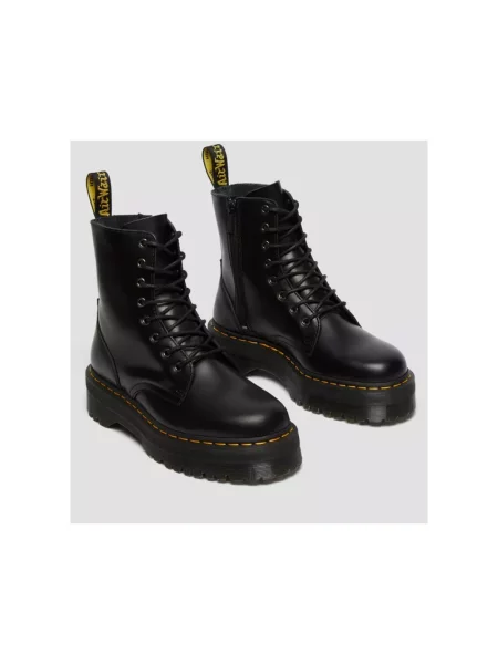 Botki Dr. Martens skórzane retro czarne