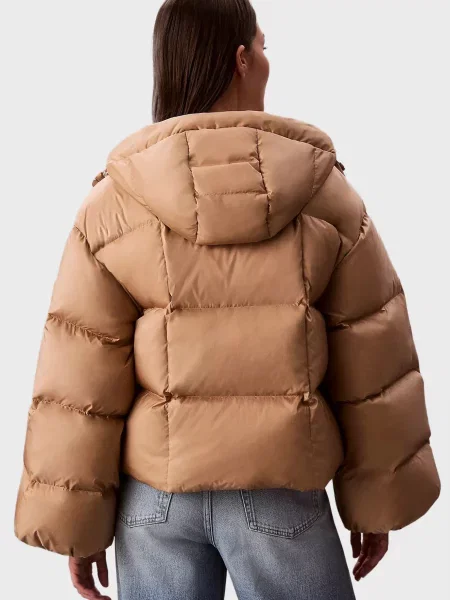 Короткий пуховик Calvin Klein бежевий