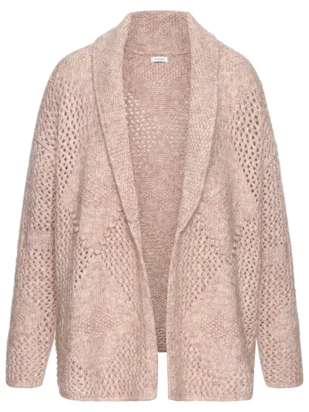 LASCANA Geacă tricotată amestecat roz