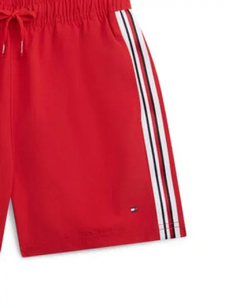 Tommy Hilfiger Úszónadrág Global Stripe Világosvörös
