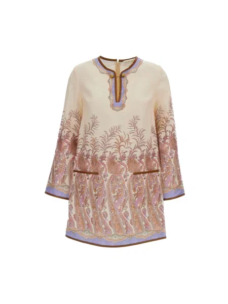 Lniana sukienka koszulowa Zimmermann