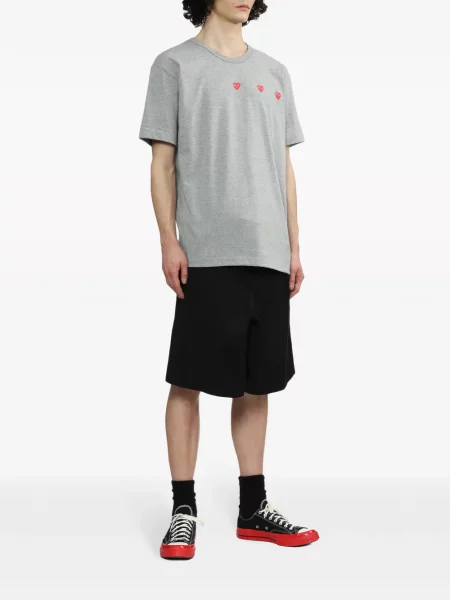 Marškinėliai Comme Des Garçons Play pilka