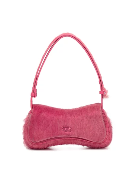 Kopertówka Diesel skórzana różowa