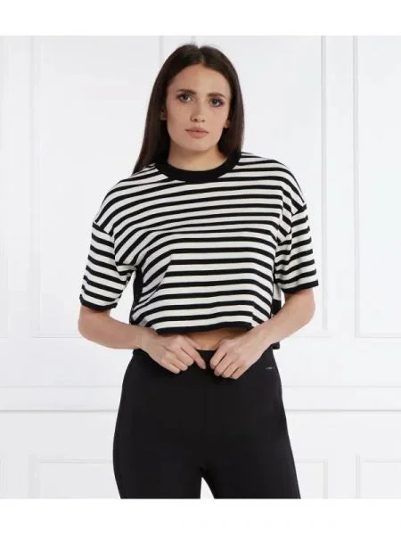 Marc Cain Pulover | Cropped Fit alb