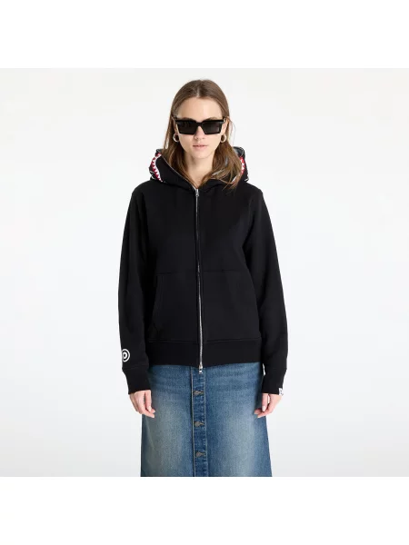 A Bathing Ape hanorac de shark cu glugă cu imprimeu negru