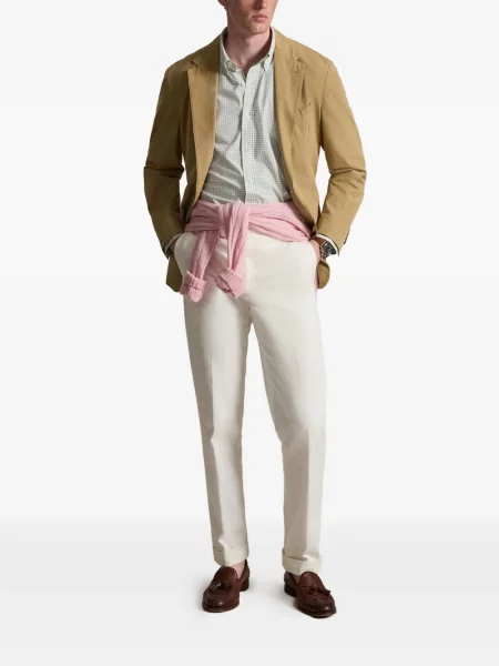 Șosete Polo Ralph Lauren cu model herringbone cu broderie plasă albastru