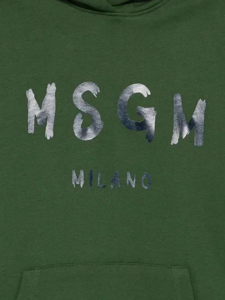 Bluza z kapturem dziecięca Msgm zielona